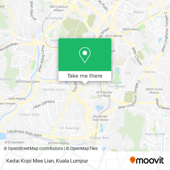 Kedai Kopi Mee Lian map