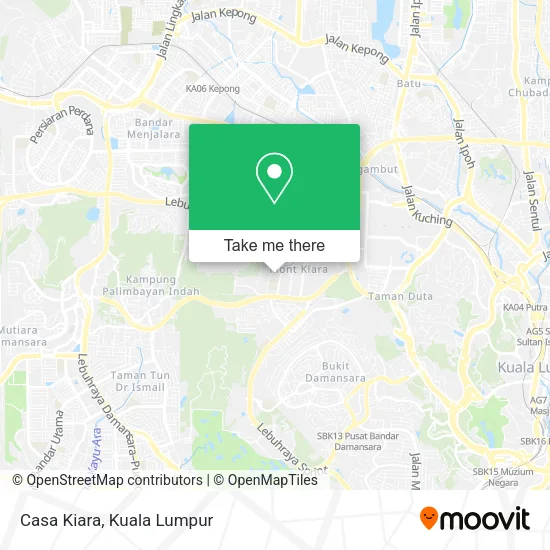Casa Kiara map