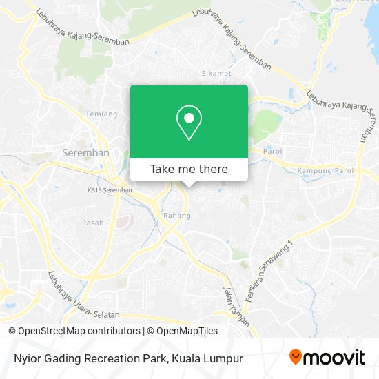 Peta Nyior Gading Recreation Park