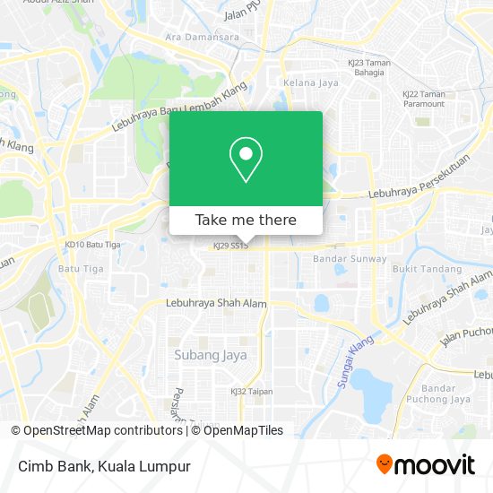 Cimb Bank map