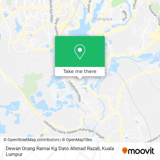 Peta Dewan Orang Ramai Kg Dato Ahmad Razali