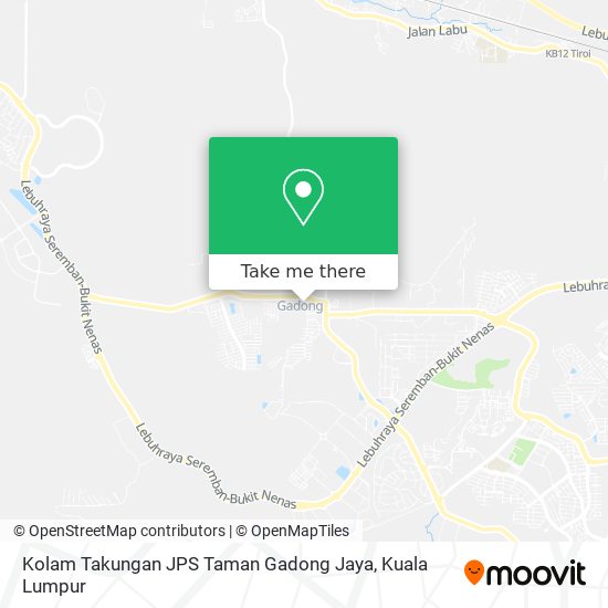 Kolam Takungan JPS Taman Gadong Jaya map