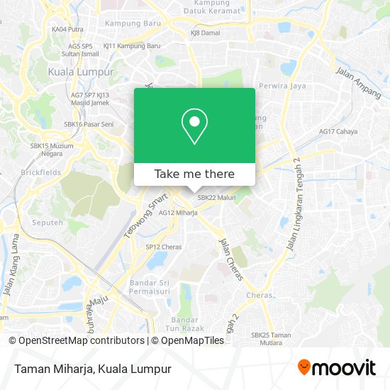 Taman Miharja map