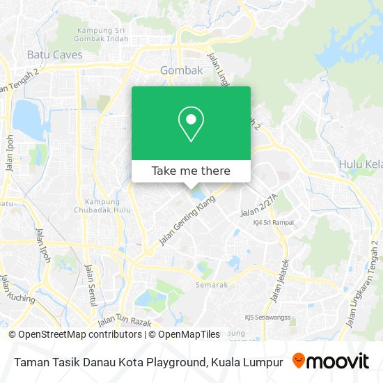 Peta Taman Tasik Danau Kota Playground