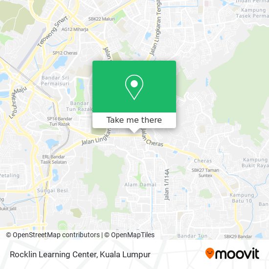 Rocklin Learning Center map