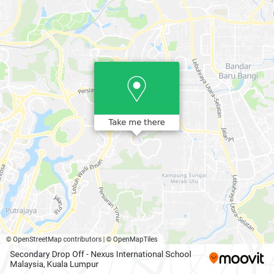 Secondary Drop Off - Nexus International School Malaysia map