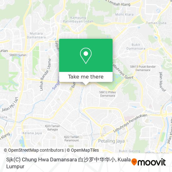 Sjk(C) Chung Hwa Damansara 白沙罗中华华小 map