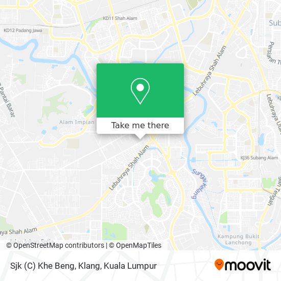 Sjk (C) Khe Beng, Klang map
