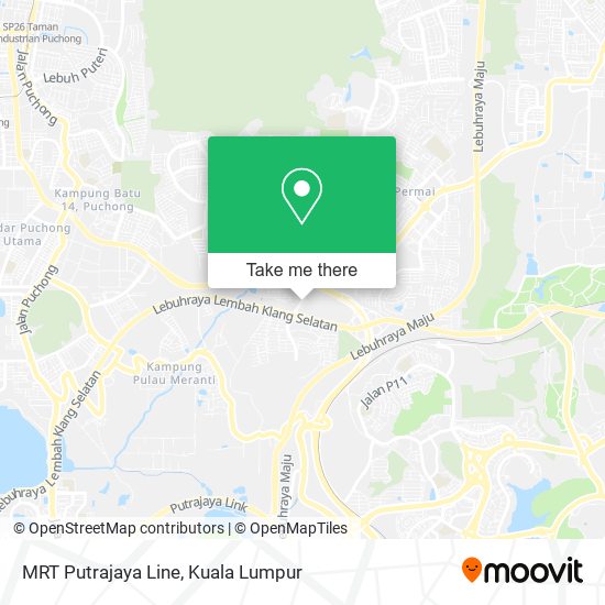 MRT Putrajaya Line map