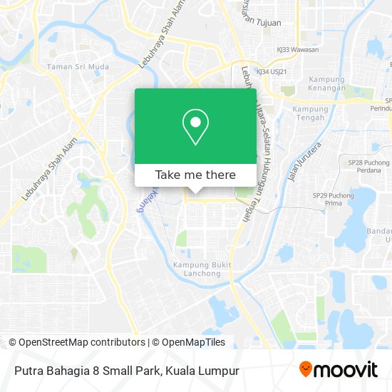 Putra Bahagia 8 Small Park map