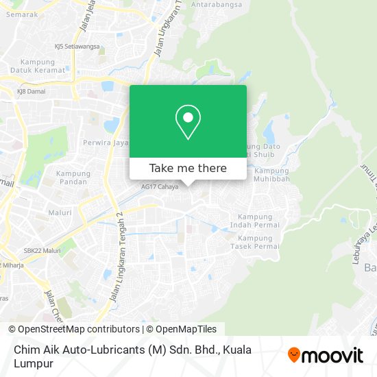 Chim Aik Auto-Lubricants (M) Sdn. Bhd. map