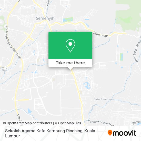Peta Sekolah Agama Kafa Kampung Rinching