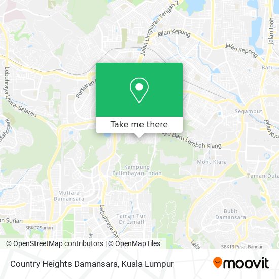 Peta Country Heights Damansara