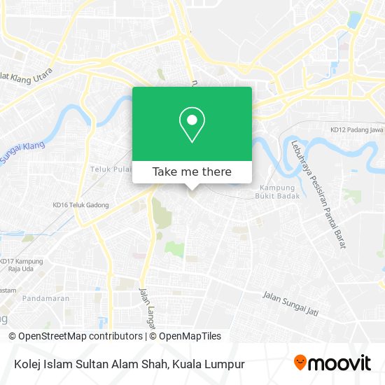 Kolej Islam Sultan Alam Shah map