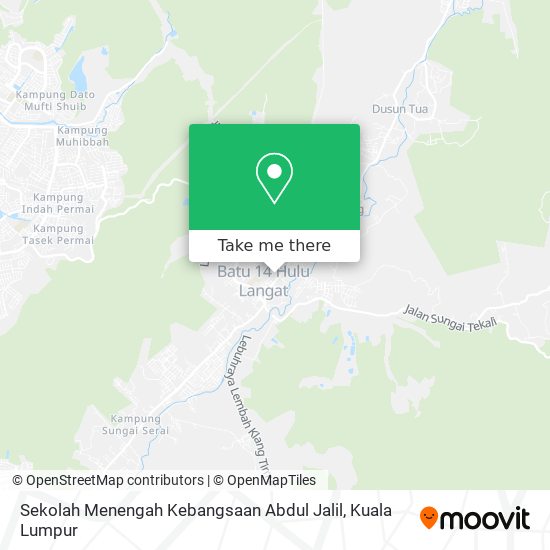 Peta Sekolah Menengah Kebangsaan Abdul Jalil