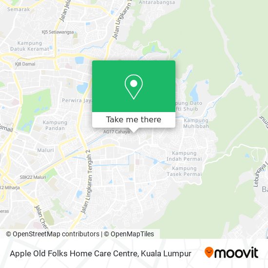 Apple Old Folks Home Care Centre map