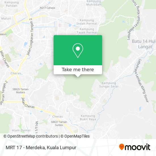 MRT 17 - Merdeka map