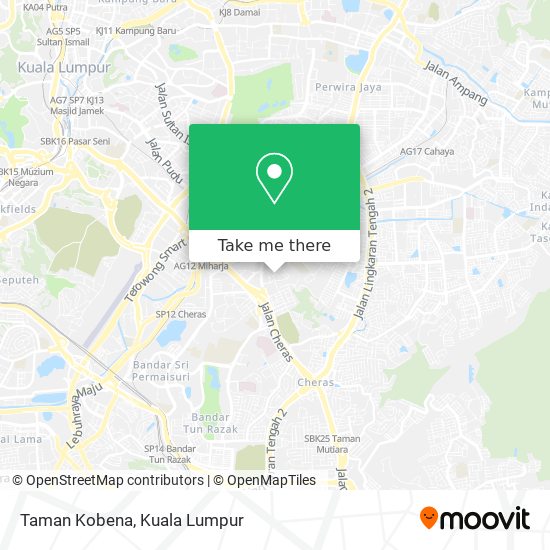 Taman Kobena map