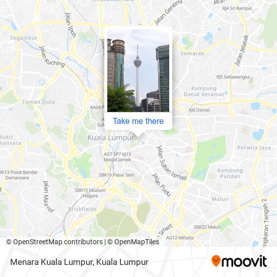 Menara Kuala Lumpur map