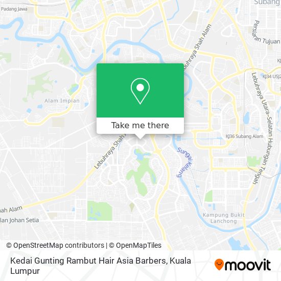 Kedai Gunting Rambut Hair Asia Barbers map