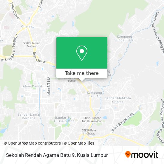 Sekolah Rendah Agama Batu 9 map