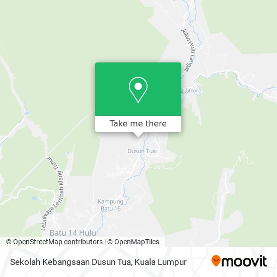 Peta Sekolah Kebangsaan Dusun Tua