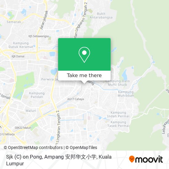 Peta Sjk (C) on Pong, Ampang 安邦华文小学