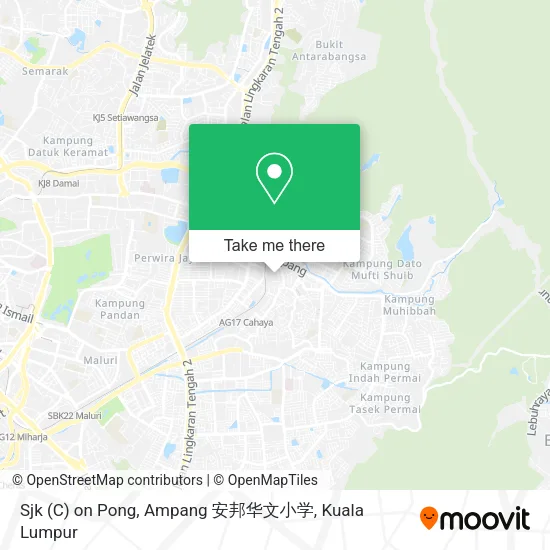 Peta Sjk (C) on Pong, Ampang 安邦华文小学
