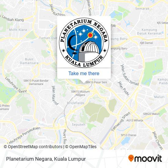 Planetarium Negara map