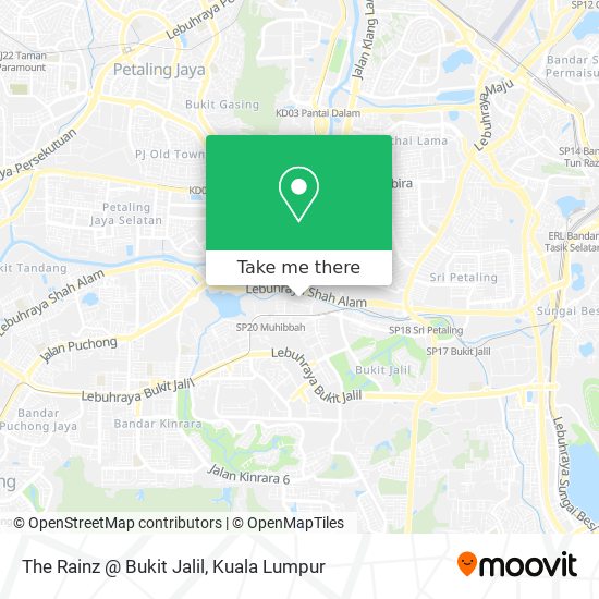 Peta The Rainz @ Bukit Jalil