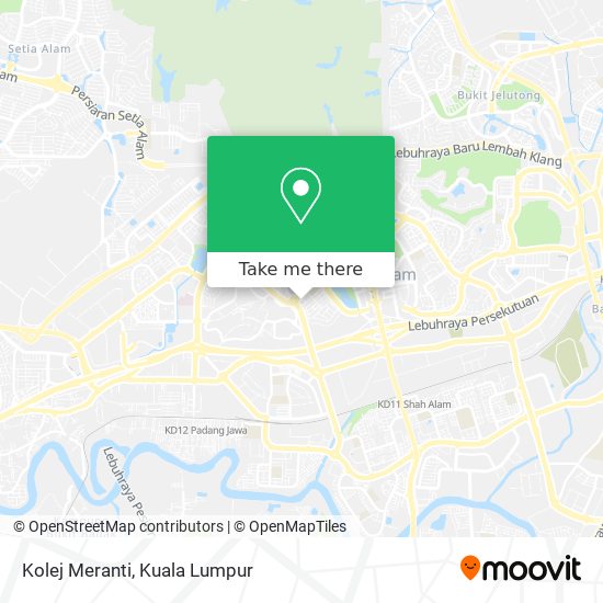 Peta Kolej Meranti