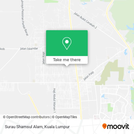 Surau Shamsul Alam map