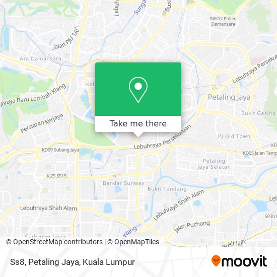 Ss8, Petaling Jaya map