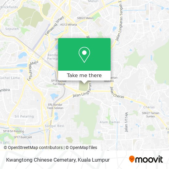 Kwangtong Chinese Cemetary map