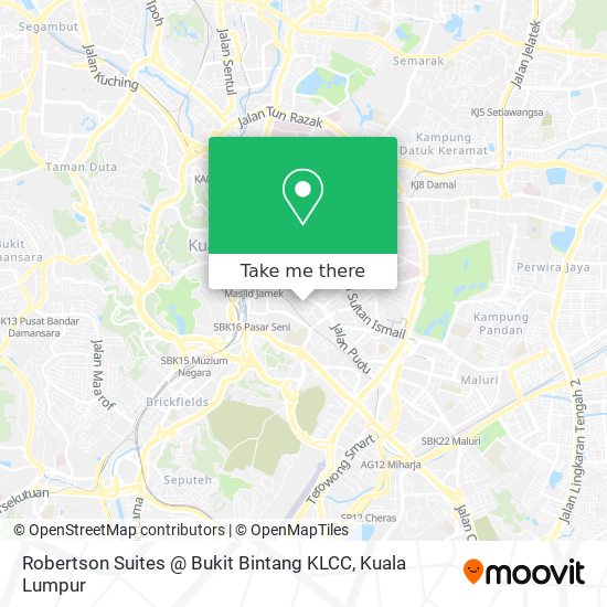 Robertson Suites @ Bukit Bintang KLCC map