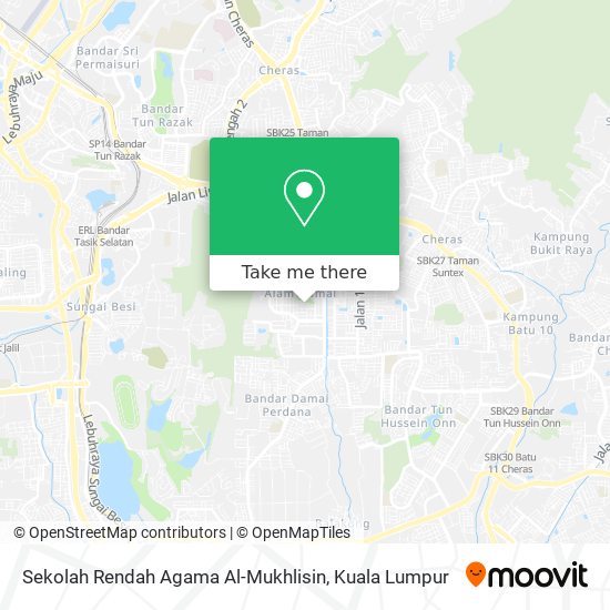 Sekolah Rendah Agama Al-Mukhlisin map