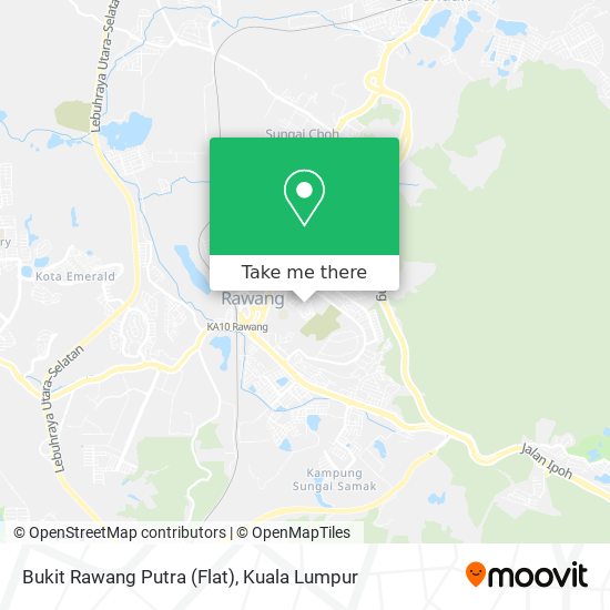 Peta Bukit Rawang Putra (Flat)