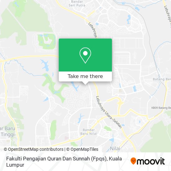 Fakulti Pengajian Quran Dan Sunnah (Fpqs) map