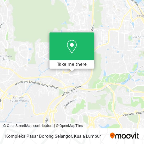 Peta Kompleks Pasar Borong Selangor