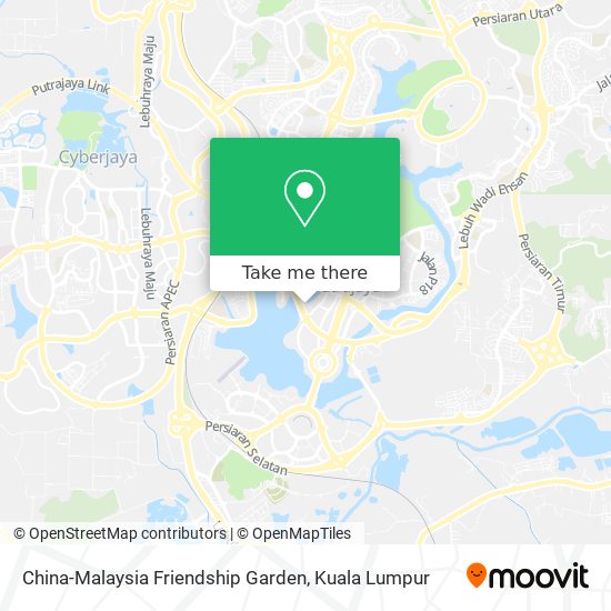 China-Malaysia Friendship Garden map