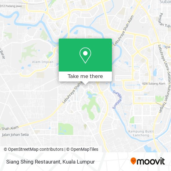 Peta Siang Shing Restaurant