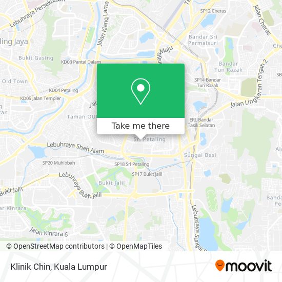 Klinik Chin map