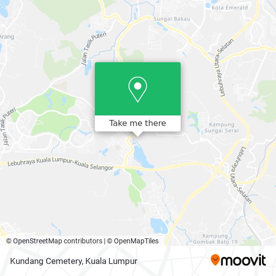 Kundang Cemetery map