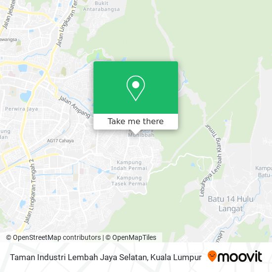 Peta Taman Industri Lembah Jaya Selatan