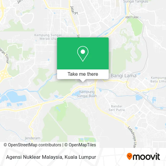 Agensi Nuklear Malaysia map