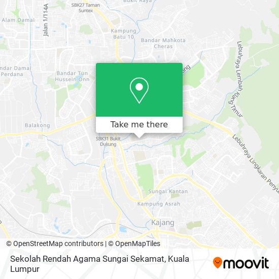 Sekolah Rendah Agama Sungai Sekamat map