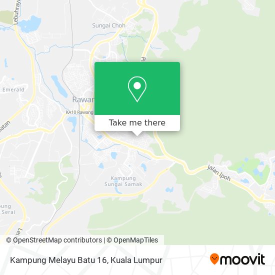 Peta Kampung Melayu Batu 16