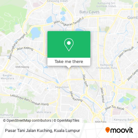 Pasar Tani Jalan Kuching map