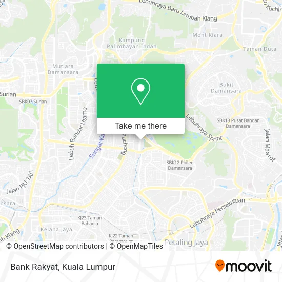 Bank Rakyat map