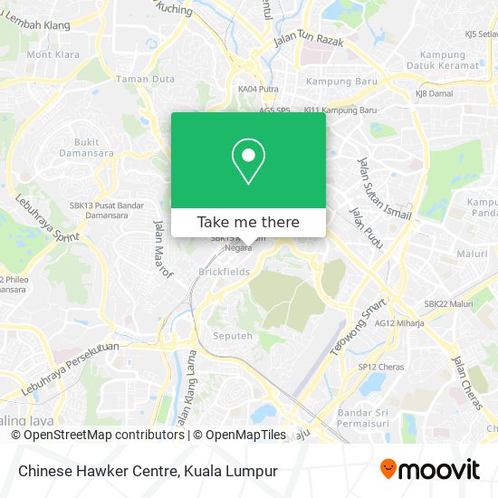 Chinese Hawker Centre map